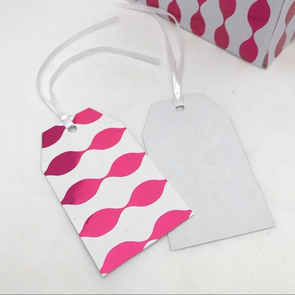 Gift Boxes - 20 total - Lot - Foil Fuchsia w/Tag‎